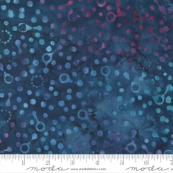 Bossa Nova Batiks by Moda - Spots - Space Blue