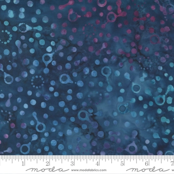 Bossa Nova Batiks by Moda - Spots - Space Blue