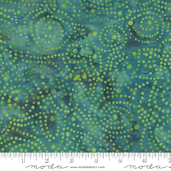 Bossa Nova Batiks by Moda - Dotted Pattern - Ocean