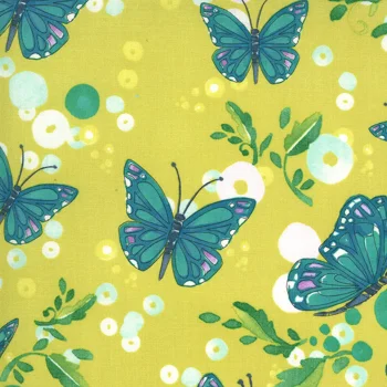 Moda - Robin Pickens - Cottage Bleu - Butterflies - Sunlit