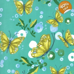 Moda - Robin Pickens - Cottage Bleu - Butterflies - Horizon