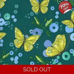 Moda - Robin Pickens - Cottage Bleu - Butterflies - Pond