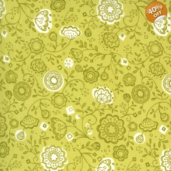 Moda - Robin Pickens - Cottage Bleu - Floral - Sunlit