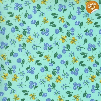 Moda - Robin Pickens - Cottage Bleu - Ditsy - Dewdrop