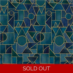 REMNANT - Essoldo Designs - Ebb & Flow - Sea Glass - Marine - Fat Quarter