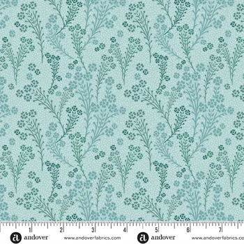 Nancy Rink - Lush - Sprigs - Sea Foam