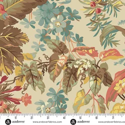 Laundry Basket Quilts - Blue Willow - Foliage - Daylight