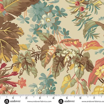 Laundry Basket Quilts - Blue Willow - Foliage - Daylight