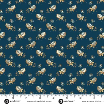 Laundry Basket Quilts - Blue Willow - Clover - Night