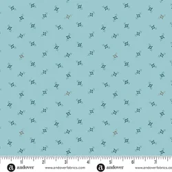 Laundry Basket Quilts - Blue Willow - Heartbeat - Sky
