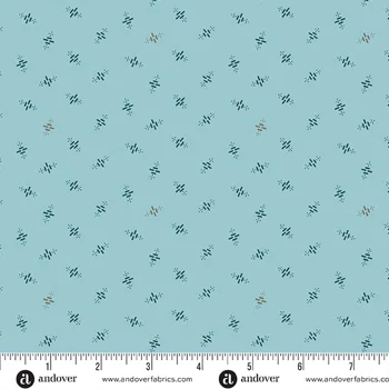 Laundry Basket Quilts - Blue Willow - Heartbeat - Sky