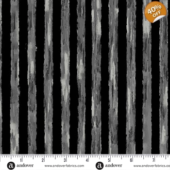 REMNANT - Libs Elliott - Shadow Stripe - Ash - 60cm