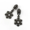Zipper Pull #5 for Nylon Zipper - Snowflake - Pack of 2