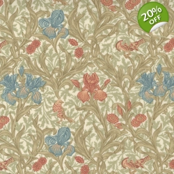 Barbara Brackman - Best of Morris - Iris - Cream