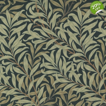 Barbara Brackman - Best of Morris - Willow Boughs - Black