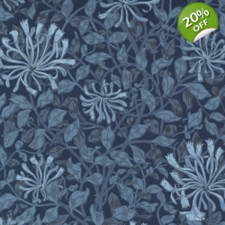 Barbara Brackman - Best of Morris - Honeysuckle - Indigo