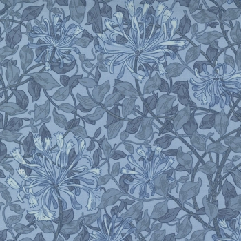 Barbara Brackman - Best of Morris - Honeysuckle - Light Blue