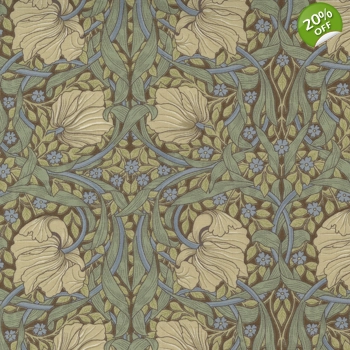 Barbara Brackman - Best of Morris - Pimpernel - Brown