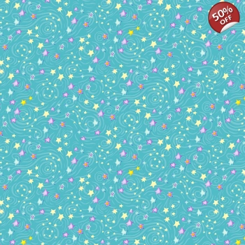 Debi Hron - Stay Wild Moon Child - Small Stars - Turquoise