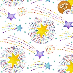 Debi Hron - Stay Wild Moon Child - Shooting Stars - White