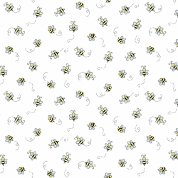 Andover Fabrics - Bumble Bee - White