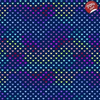 Andover Fabrics - Hearts - Rainbow Blue