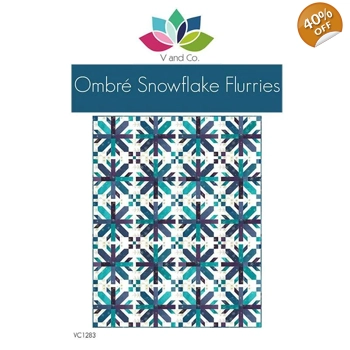 V & Co - Snowflake Flurries Quilt Kit
