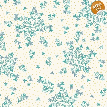 Art Gallery Fabrics - Bloomcore - Wild at Heart - Lagoon