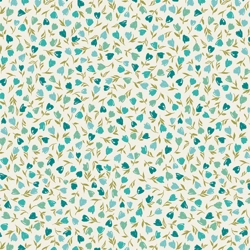 Art Gallery Fabrics - Bloomcore - Floral Frenzy - Lagoon