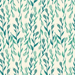 Art Gallery Fabrics - Bloomcore - Whispers Inbloom - Lagoon