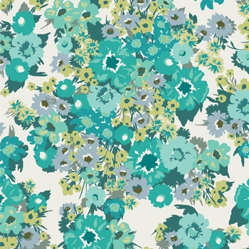 Art Gallery Fabrics - Bloomcore - Wild Flora - Lagoon