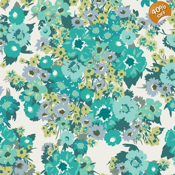 Art Gallery Fabrics - Bloomcore - Wild Flora - Lagoon