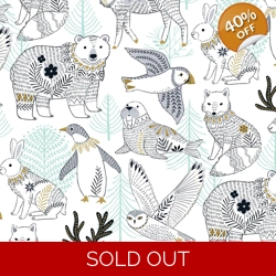 REMNANT - Dashwood Studio - Bethan Janine - Arctic - Menagerie - White - 75cm