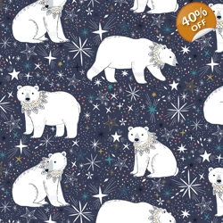 REMNANT - Dashwood Studio - Bethan Janine - Arctic - Polar Bears - Navy - 20cm