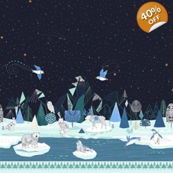 Dashwood Studio - Bethan Janine - Arctic - Double Border - Fat Quarter