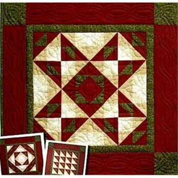 Autumn Star - Rachel's of Greenfield Wall Quilt Kit - 22in x 22in