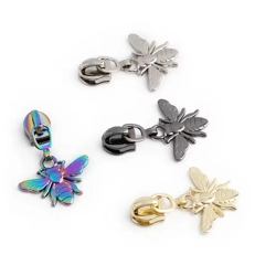 Zipper Pull #5 for Nylon Zipper - Bee - Pack of 2