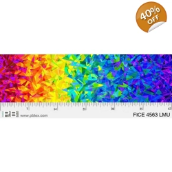 P&B Textiles - Fire & Ice - Broken Glass Ombre - Bright Rainbow