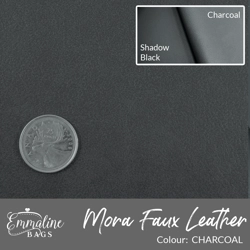 Mora Faux Leather - Charcoal