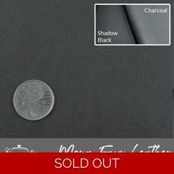 Mora Faux Leather - Charcoal