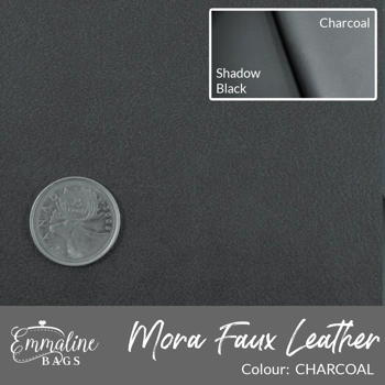 Mora Faux Leather - Charcoal