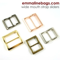 Emmaline Extra Wide Mouth Strap Sliders - 1.5 inch - Pack of 2