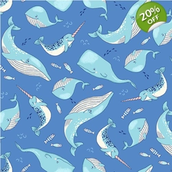 Michael Miller - Make a Splash - Ocean Life - Blue