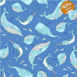 Michael Miller - Make a Splash - Ocean Life - Blue