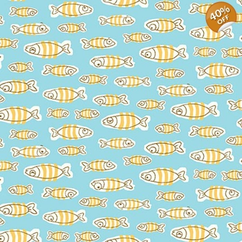 Michael Miller - Make a Splash - Schooling - Aqua