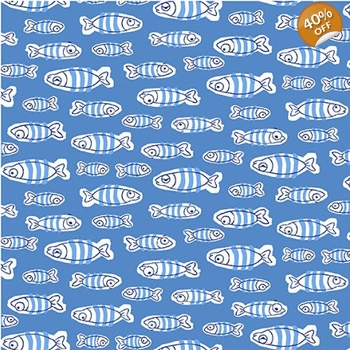 Michael Miller - Make a Splash - Schooling - Blue