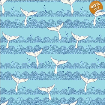 Michael Miller - Make a Splash - Fish Tales - Blue