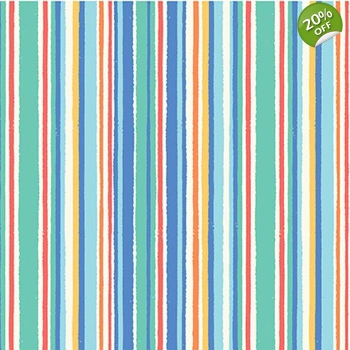 Michael Miller - Make a Splash - Wavy Stripe - Blue