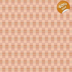 REMNANT - Suzy Quilts - Basket Weave - Shrimpy - 54cm