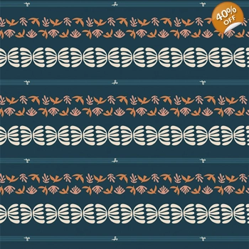 REMNANT - Suzy Quilts - Key West Bound - Binding Fabric - Fat Quarter